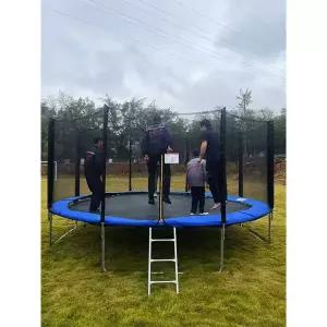실외 트램펄린 대형 놀이시설 방방이 운동용 점핑 홈트 놀이기구 야외 덤블링 원형
