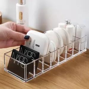 투명 화장품 메이크업 정리함 칸막이 보관함 수납함