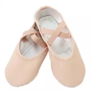 유아동 어린이 뉴베이지 PU 가죽 연습 댄스 발레 슈즈