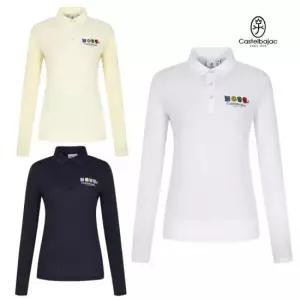 까스텔바작 골프 여성 여름 냉감 베이직 긴팔 폴로 티셔츠 BG-EMTL706