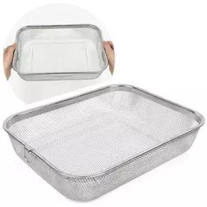 물빠짐바구니 국산 스텐 사각 채반 특대 소쿠리 바구니 채망 물빠짐