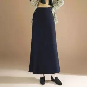 스커트 롱 여성패션 머메이드 가을겨울 정장 캐시미어 DL4