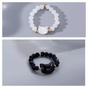 린넨 코디용 커플링 내츄럴 무드 무광 무지 금속 반지