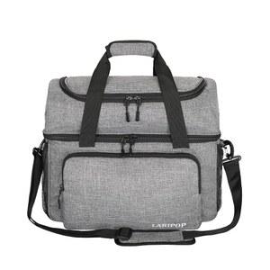 [미국배송] LARIPOP 2 볼 볼링백 듀얼 패딩 홀더 및 신발 수납 공간이 있는 더블 볼링 볼백 - 남성 사이즈 16까지 신발에 맞습니다