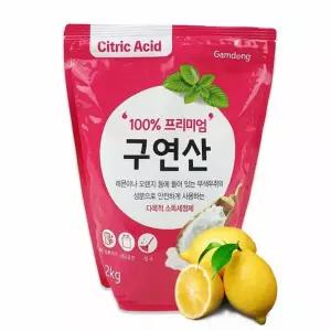 천연섬유 과일세척 감동 유연제 구연산2kg 청소용세제