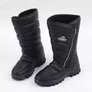 남성 부츠 패딩 사선 지퍼 방한화 경량 작업화