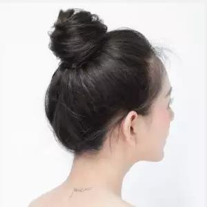 붙임머리 똥머리 가발 면접 승무원 머리 가채 곱창 당고머리