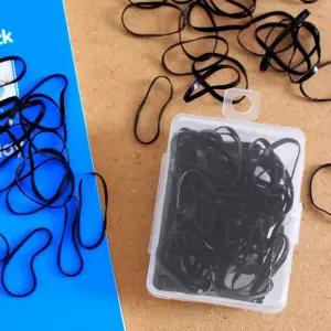 머리끈 헤어악세사리 머리고무줄 검정 블랙