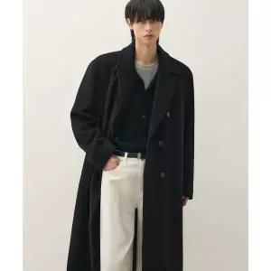매장정품 DRAW FIT 드로우핏 프리미어 퓨어 캐시미어 로브 더블 코트 [BLACK] DFCT5402BK 1371161