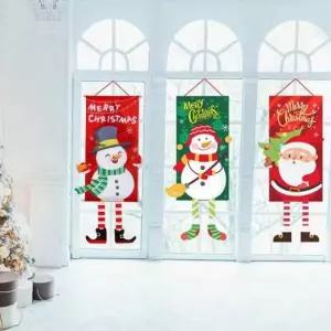 크리스마스장식 크리스마스 가랜드 벽걸이 장식 레드눈사람