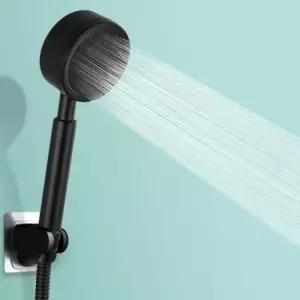 온오프버튼 블랙 스텐레스 샤워기 헤드 강력수압 원터치 욕실사워