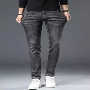 겨울 가을 팬츠 남성용 회색 프리미엄 데일리 스판 하치비 진 통 럭셔리 배기핏 다올4