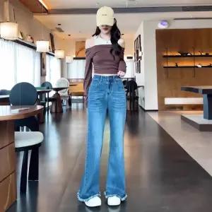 솜브레로스 여사친 빈티지 가을 배기 청바지 핫팬츠 와이드핏 DOS3