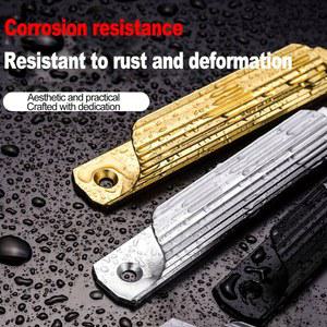 2개 알루미늄 합금 골드 스크린 창문 손잡이 플라스틱 스틸 밝은 캐비닛 서랍 발코니 슬라이딩 도어