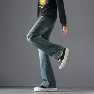 남성용 팬츠 청 캐주얼 춘추 배기팬츠 배기 스판 admr3