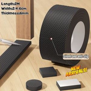 두꺼운 6MM 미끄럼 방지 가구 패드 댐퍼 범퍼 DIY 매트 접착 테이블 논슬립 의자 자가 무음 블랙 보호