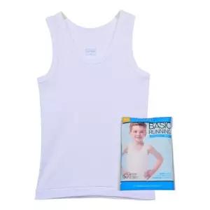 고급순면 백색무지 남아동 런닝