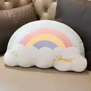 파스텔 무지개 구름 애착인형 등쿠션 차량용쿠션 소파 원룸인테