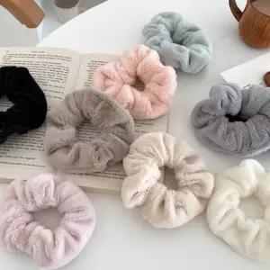 밍키토끼털 곱창머리끈 곱창밴드 스크런치 머리끈