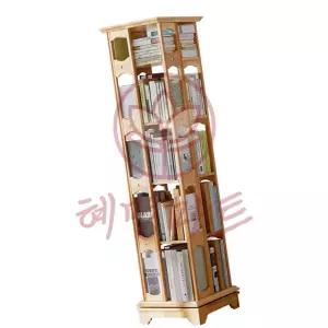 [혜명마트] 5단 회전 책장 네츄럴 폭 39cm 책장거실장 수납하기좋은디자인 감성 스터디