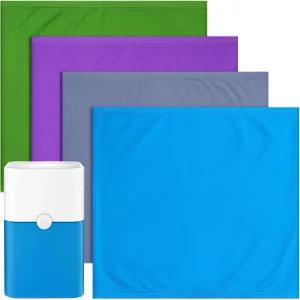 블루에어 퓨어 211 공기청정기용 세척 가능한 프리필터 4팩 꽃가루 먼지 제거 반려동물 단더 색상은 루나락