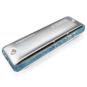 KONGSHENG MarsM2 라이트 블루 아크릴 빗 10홀 디아토닉 하모니카 표준 및 패디 리히터 튜닝