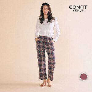 폴리 레이온스판 체크나염 여성 파자마(SYEPE005F)