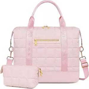 지퍼가 달린 블루분 트래블 토트백 여성용 캔버스백 위켄더 오버나이트 더플백 트롤리 슬리브에 휴대하세요