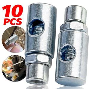 오토바이 브레이크 스로틀 케이블 클립 범용 자전거 스쿠터 핸드 조정 나사 금속 와이어 로프 가이드 미끄럼 방지 리테이너