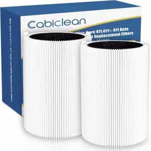 블루에어 퓨어 411 정품 자동 및 MINI 공기청정기와 호환되는 교체 필터 입자 2개와 활성탄 2개 포함