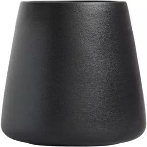 꽃과 팜파스 잔디를 위한 11인치 높이의 매트 블랙 세라믹 꽃병 홈 데코 테이블 중앙 장식용 클래식한
