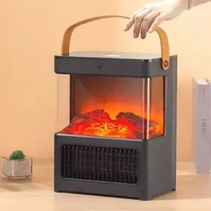 벽난로 히터 가정용 온풍기 전기 실내 캠핑 인테리어 미니