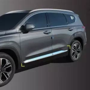 싼타페TM 사이드언더라인 메탈 몰딩 도어 튜닝