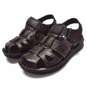 샌들 남자 가죽 데일리 여름 신발 크로스 샌달 슈즈