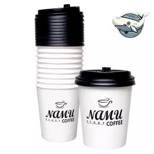 [하프클럽/브이와이]뚜껑 커피컵 일회용 용기 커피 파티 10개
