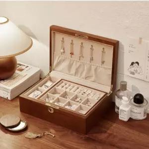 원목 악세사리 보관함 귀걸이 악세서리 보석함 반지 목걸이
