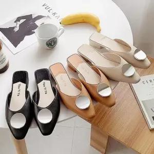 인기상품 실버라운딩블로퍼 뮬슬리퍼 베이직 샌들 여성화 단화 [W6493EA_260331]