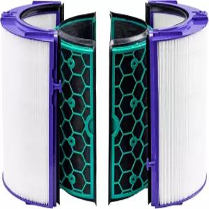 다이슨 공기청정기 HP04 TP04 DP04 - HEPA 필터 2개 탄소 청소 브러시 포함 PH 시리즈 모델과 호환되지