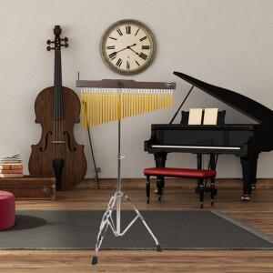 25-36 바 차임 타악기 스탠드 삼각대 윈드 연습 공연용 악세서리