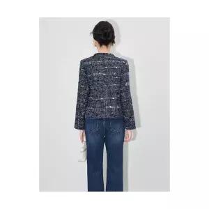 여자하프코트 봄코트 경량 고퀄리티 트위드 코트 상의 쇼트 오피스룩 ible1