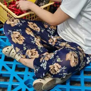 꽃무늬 할머니 몸빼 바지 촌캉스 바지 일 몸빼 할머니