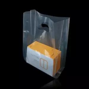 쇼핑백 투명 질긴 PE M형 쇼핑 팬시봉투 34X45cm폭22cm 200매