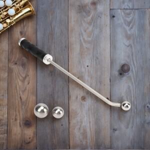 트럼펫 피스톤 밸브 파이프 덴트 제거 도구 (3개의 금속 볼 포함) 색소폰 수리 (금관악기용)