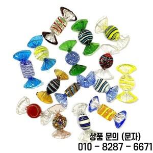 멋진 무라노 유리 캔디 포장 15개 팝 아트 줄무늬 각각 다릅니다 테이블 장식 가정 호의 파티