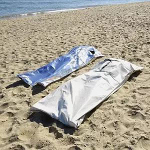 토토비상용 콤팩트침낭 간이침낭 색상임의배송 야외돗자리