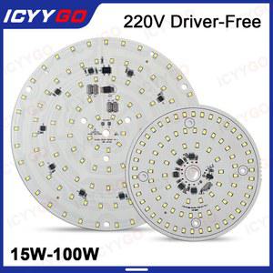 1개 LED 패널 조명 AC220V 드라이버가 18W 없는 원형 15W 광원 필요 광장 보드 100W PCB 40W 80W 24W 천장
