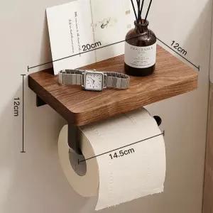선반형 걸이 거치대 두루마리 나무 원목 화장지 화장실 휴지걸이 우드 벽걸이 휴지