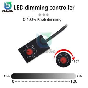 전자 Potentiometer Knob 0 10V 1 디지털 컨트롤러 드라이버 성장 라이트 빛 디머 LED 스위치 미니