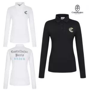 까스텔바작 골프 여성 여름 냉감 긴팔 레터링 카라 티셔츠 BG-EMTL802 CA3850291