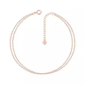 Gold 트라이 체인 여리여리 두줄 팔찌 14K